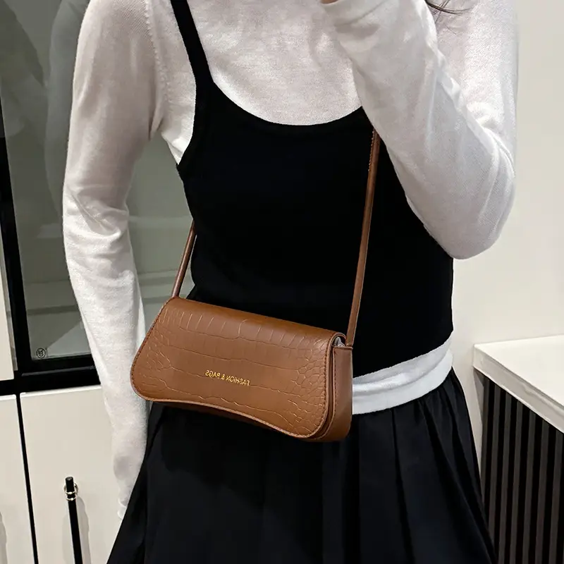 Pink Quilted Shoulder Crossbody Bag for Women - Image 8
