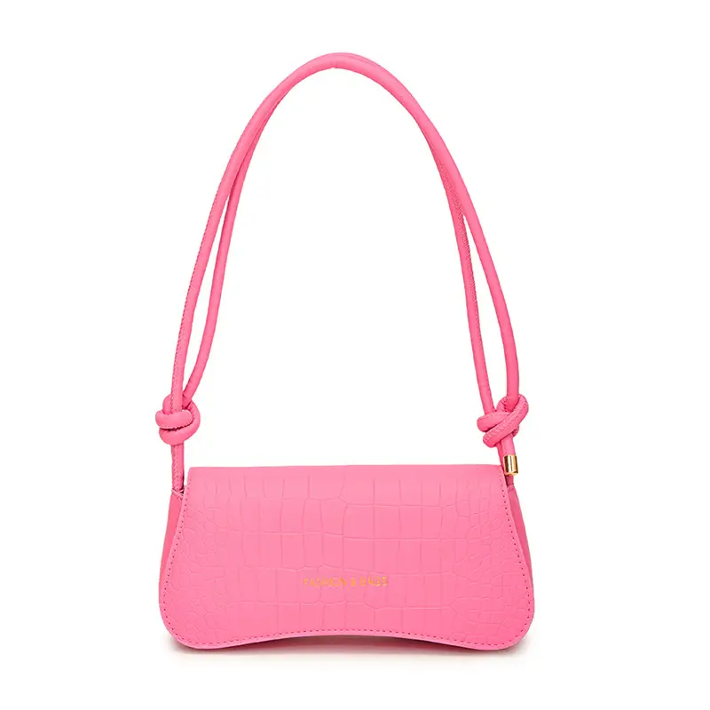 Pink Quilted Shoulder Crossbody Bag for Women - Image 10