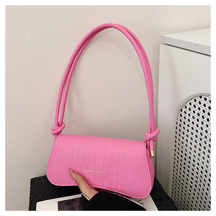 Pink Quilted Shoulder Crossbody Bag for Women — feature 33