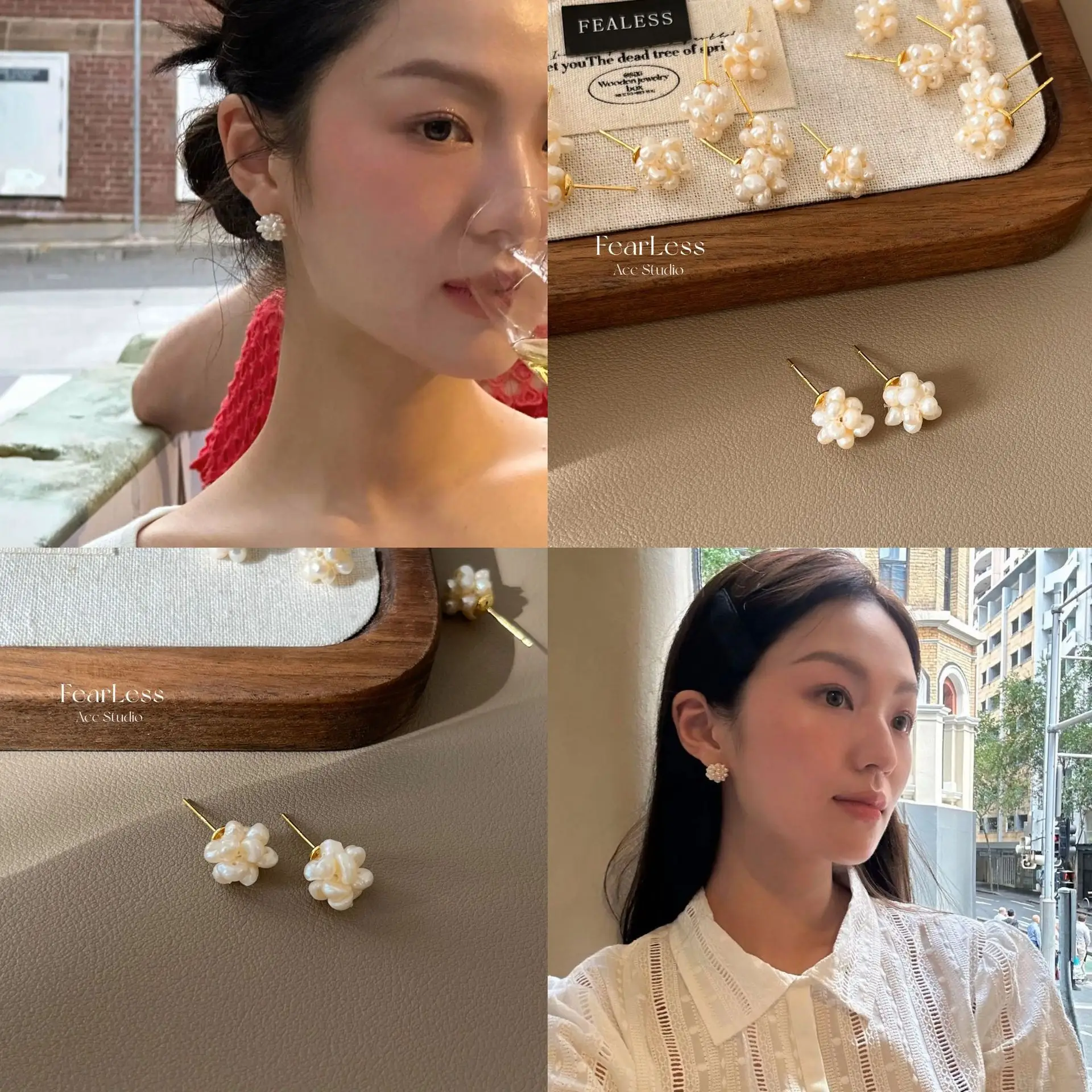 French Pearl Earrings for Women Retro Elegant Fashion - Image 3
