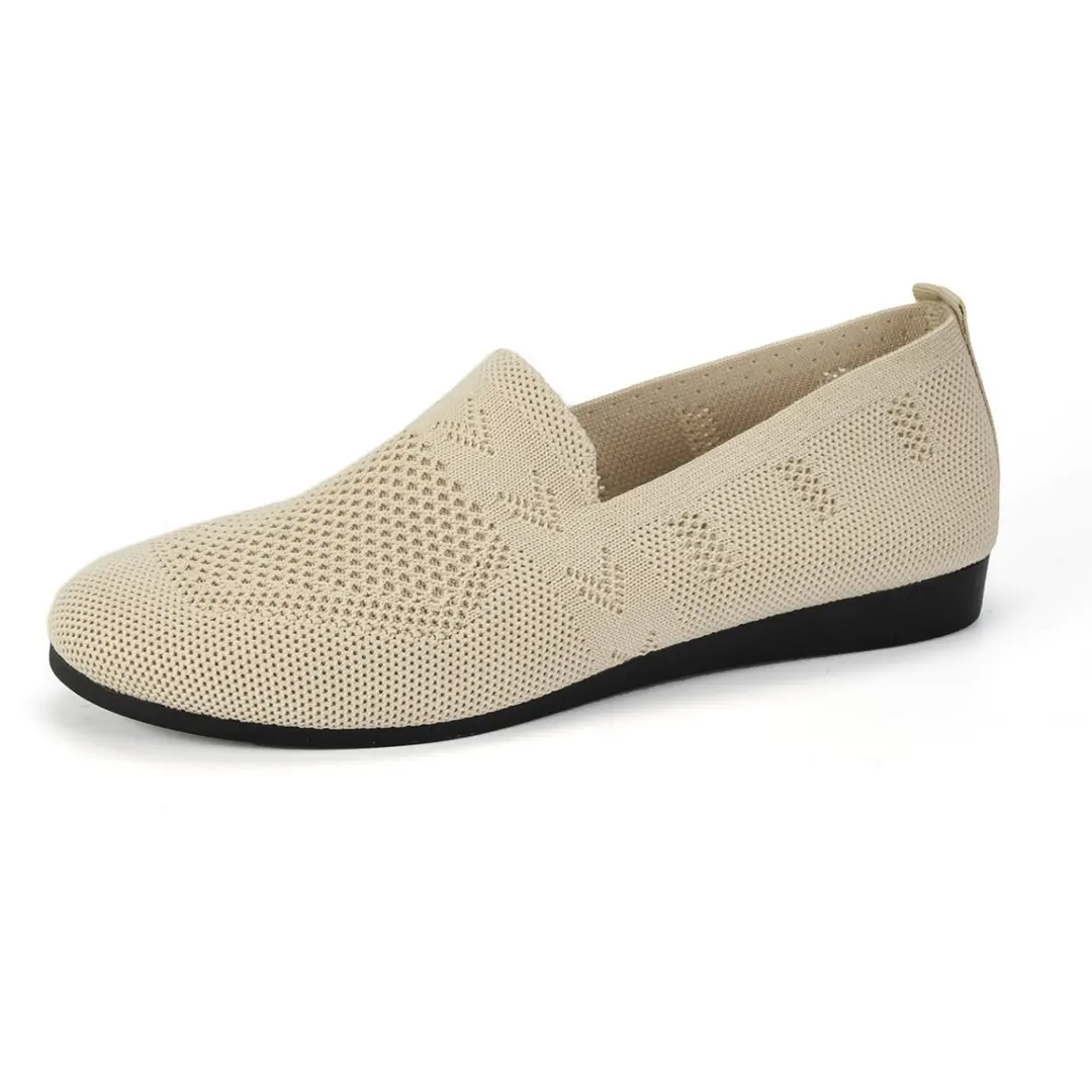 Large Size Women's Fashion Casual Summer New Style Comfortable Breathable Shallow Mouth Flat Casual Slip-On Shoes - Image 7