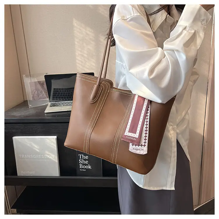 Women's Cream Crossbody Tote Bag with Bow Decor — feature 28