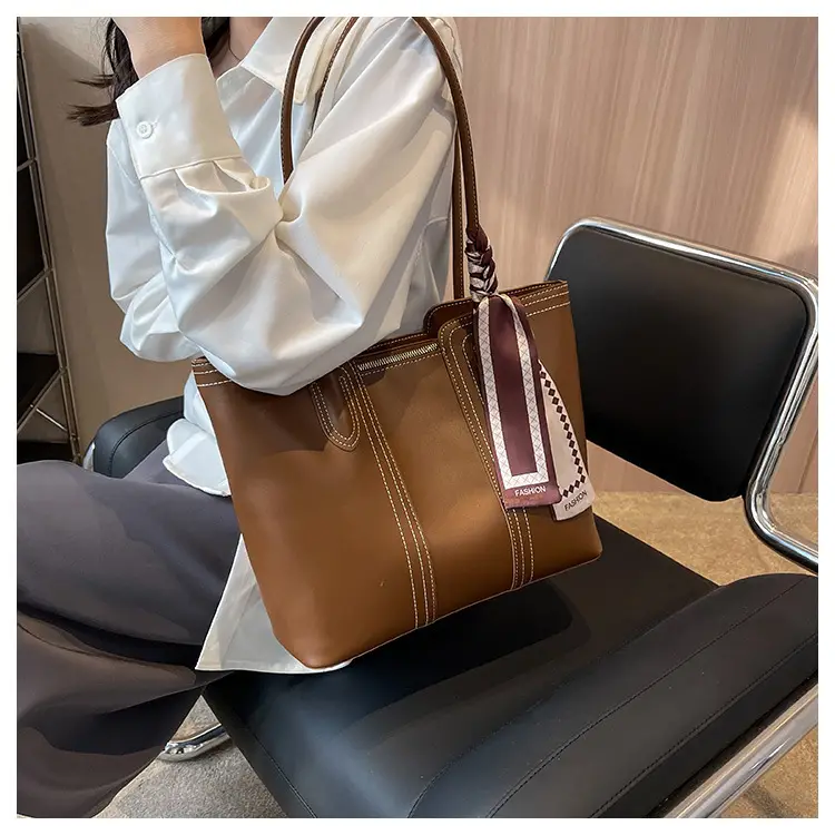 Women's Cream Crossbody Tote Bag with Bow Decor — feature 29