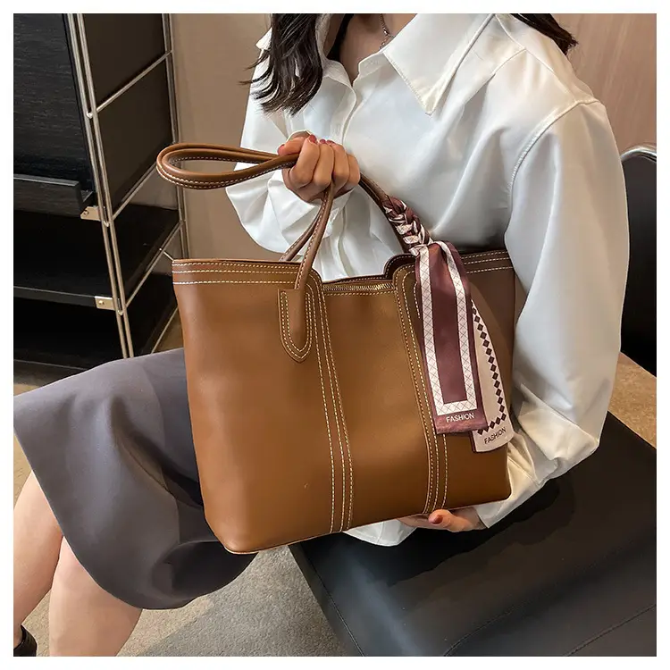 Women's Cream Crossbody Tote Bag with Bow Decor — feature 30