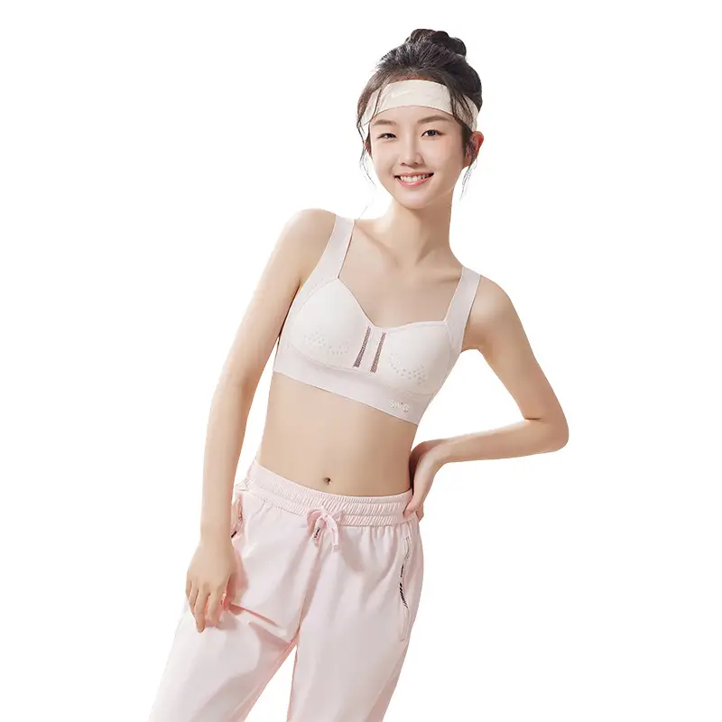 Liquid Foundation, Sports Bra for Middle and High School Students, Breathable Mesh Vest for Development Period, U-Back Seamless Bra for Girls