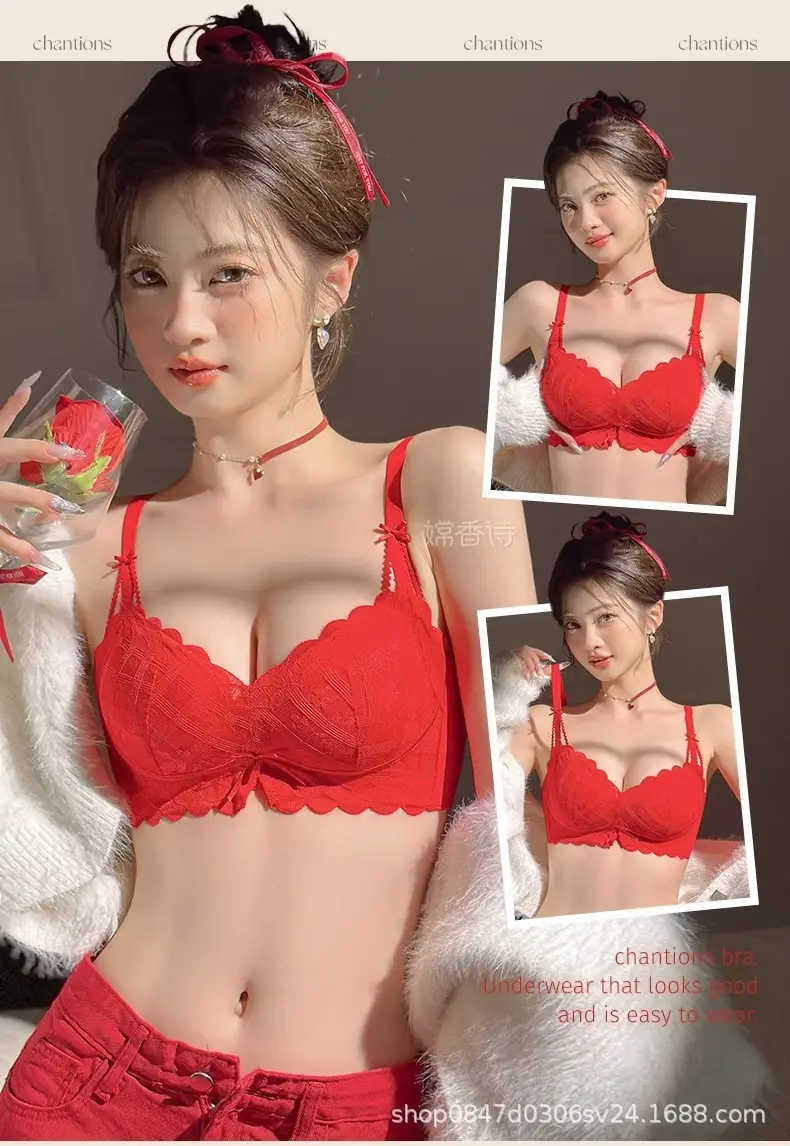 Lace Push Up Bra Women Summer 2025 Anti Sagging — feature 6