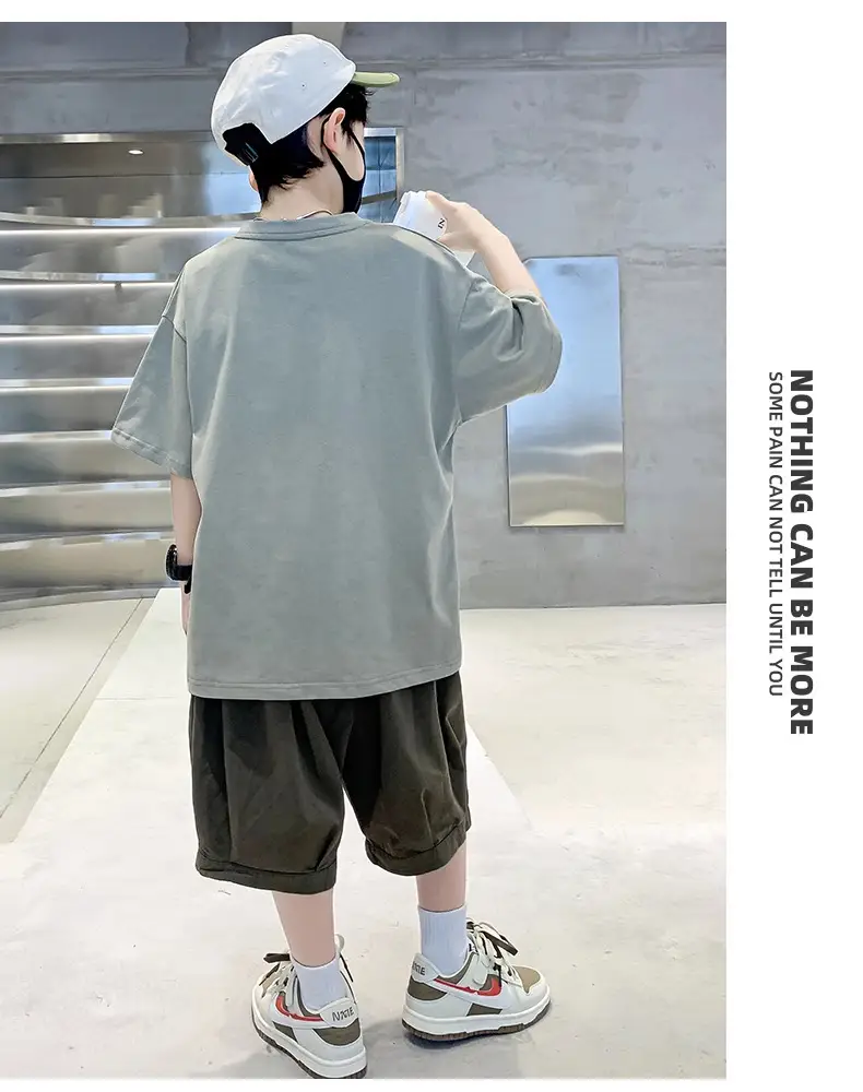 Boys Bunny Print Shorts T-Shirt Set Summer 2026 — feature 11
