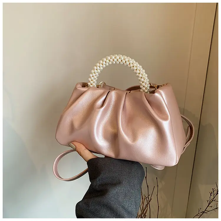 Pink Pearl Handle Shoulder Crossbody Bag — feature 12
