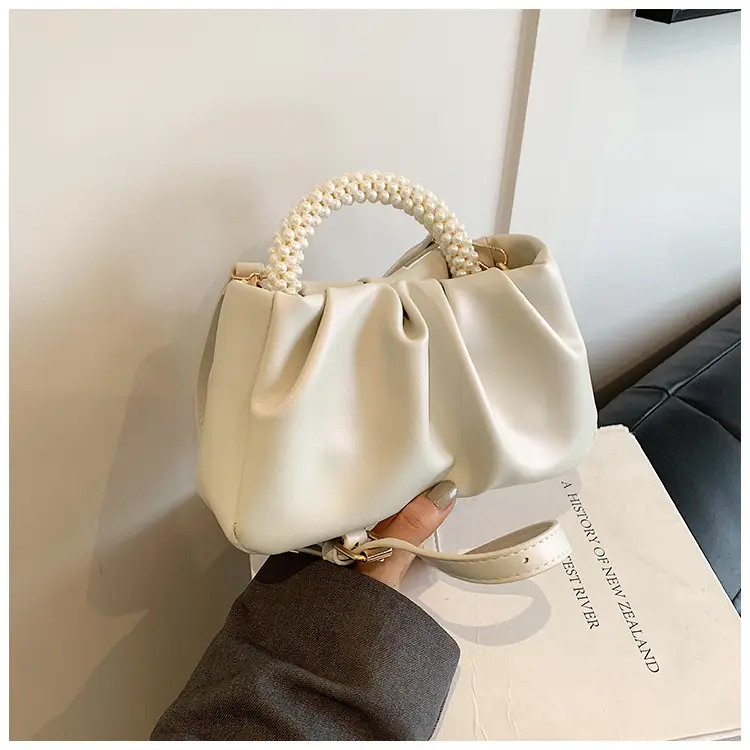 Pink Pearl Handle Shoulder Crossbody Bag — feature 17