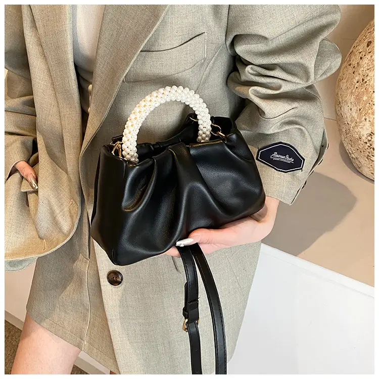 Pink Pearl Handle Shoulder Crossbody Bag — feature 19