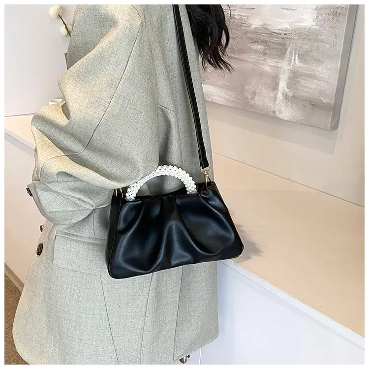 Pink Pearl Handle Shoulder Crossbody Bag — feature 20