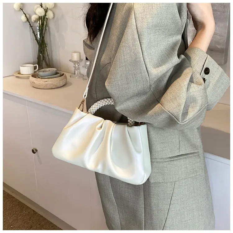 Pink Pearl Handle Shoulder Crossbody Bag — feature 23