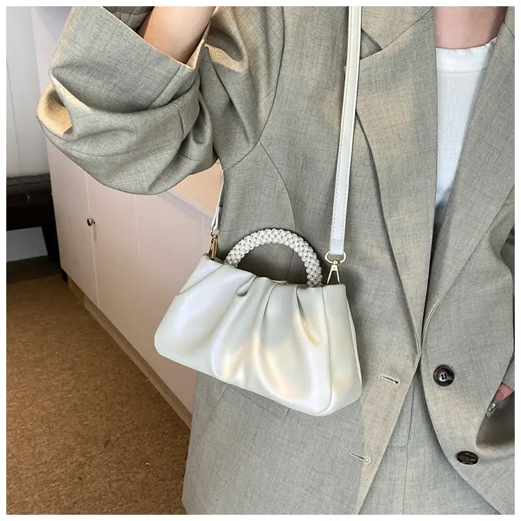 Pink Pearl Handle Shoulder Crossbody Bag — feature 24