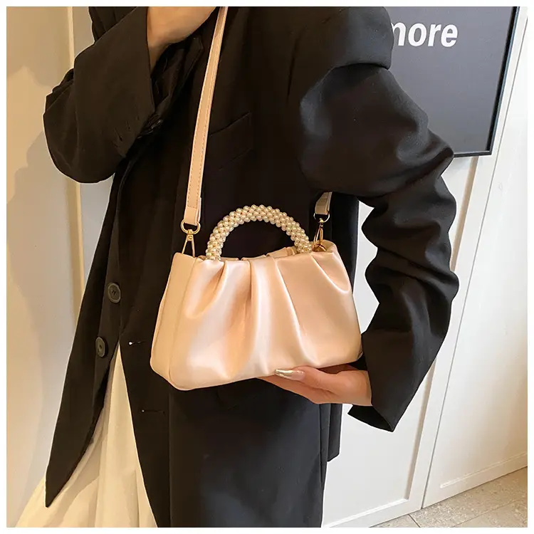 Pink Pearl Handle Shoulder Crossbody Bag — feature 27