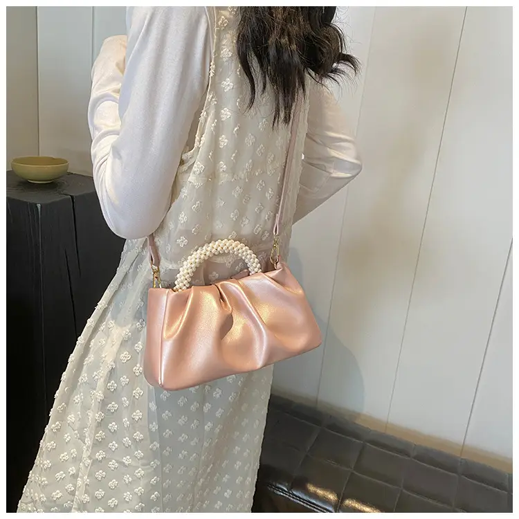 Pink Pearl Handle Shoulder Crossbody Bag — feature 33