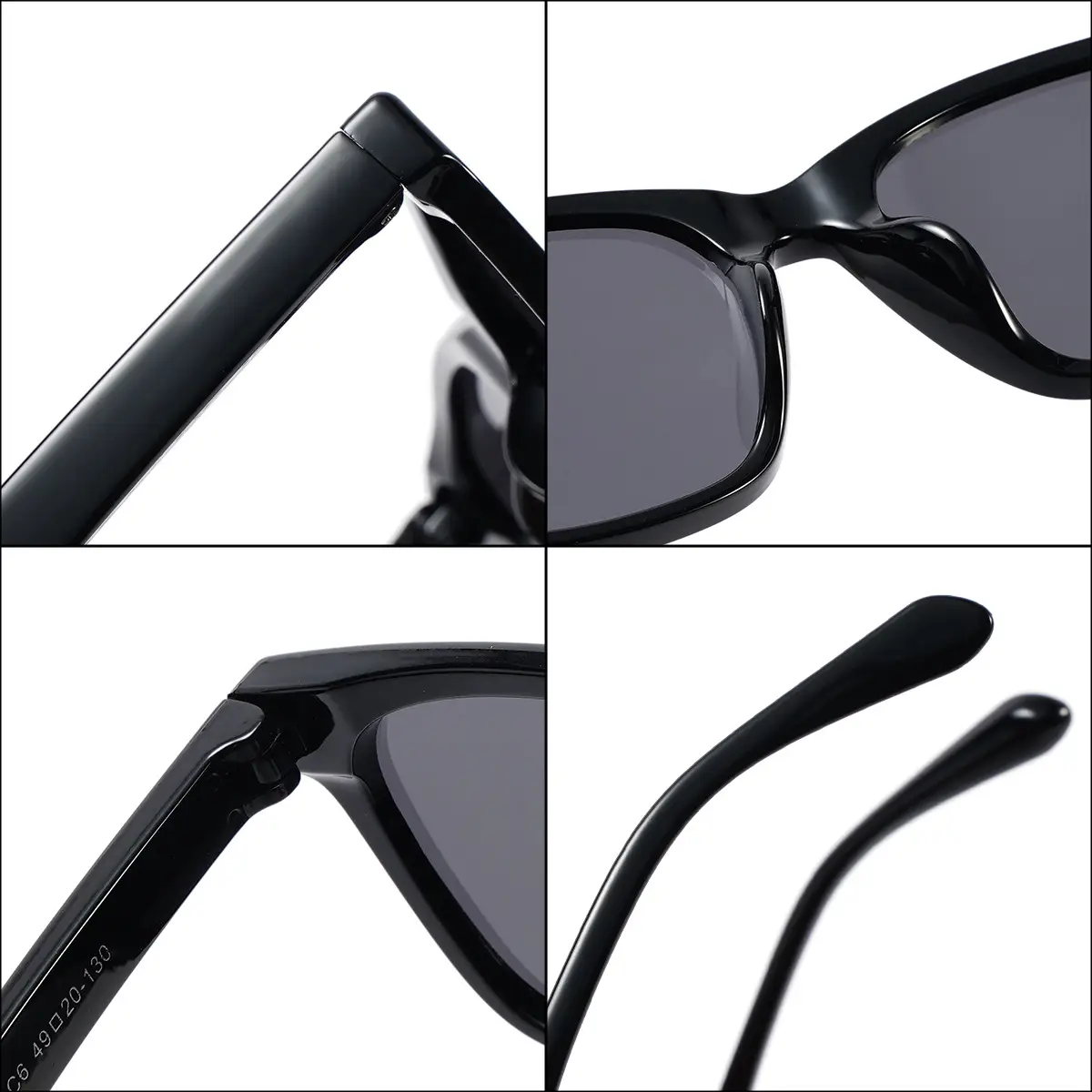 Men's Black Polarized Wind Sunshade Sunglasses - Image 6