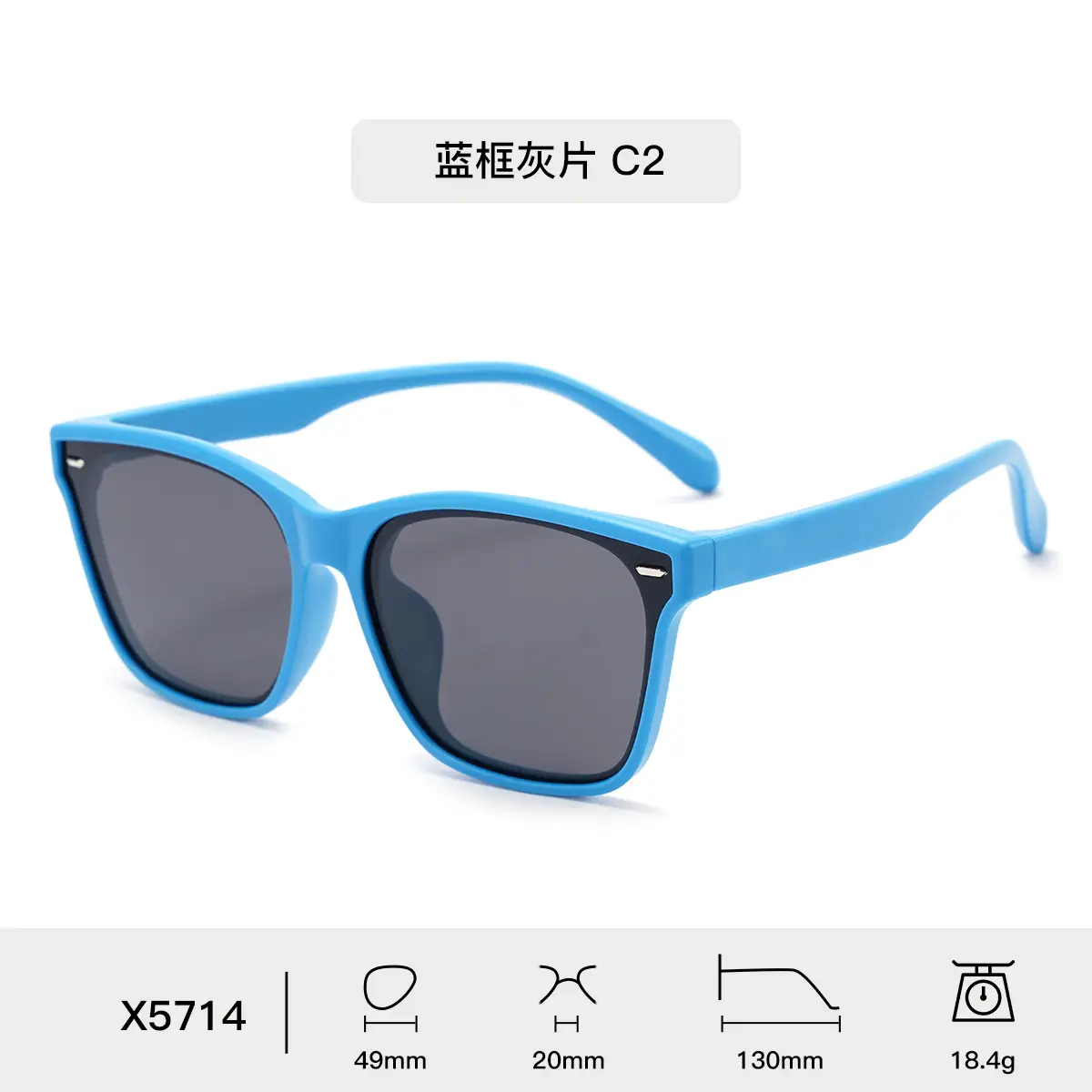 Men's Black Polarized Wind Sunshade Sunglasses - Image 2