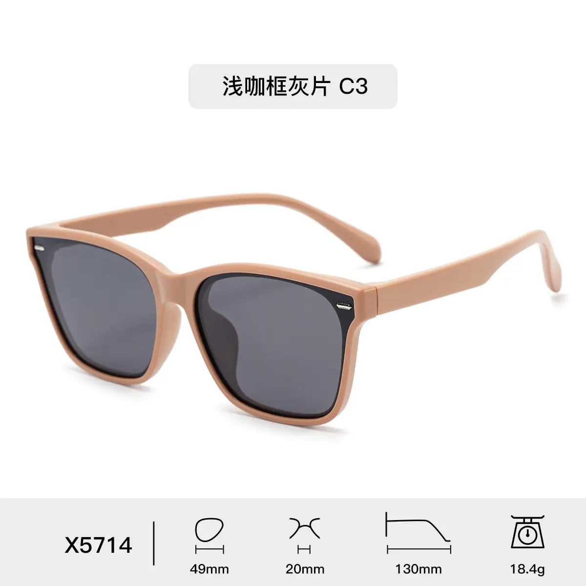 Men's Black Polarized Wind Sunshade Sunglasses - Image 3