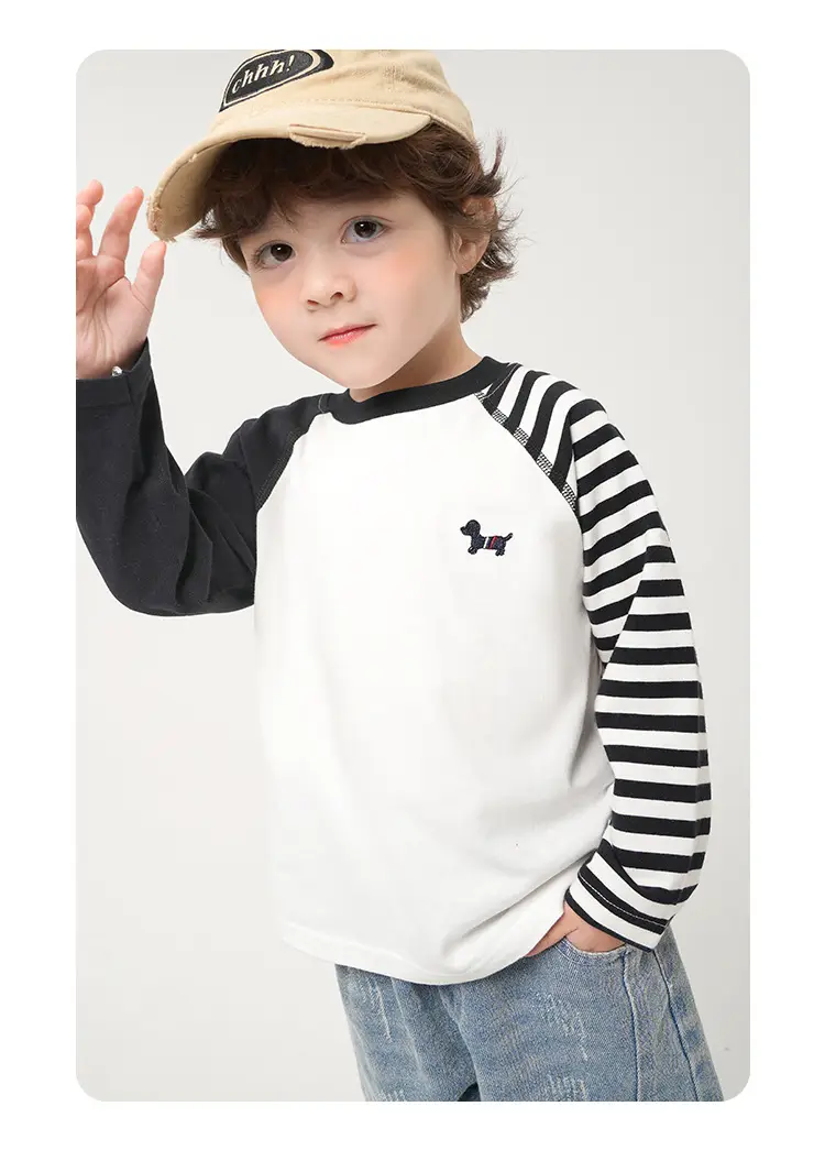 Boys Pure Cotton Long Sleeve T-Shirt Spring 2026 — feature 16