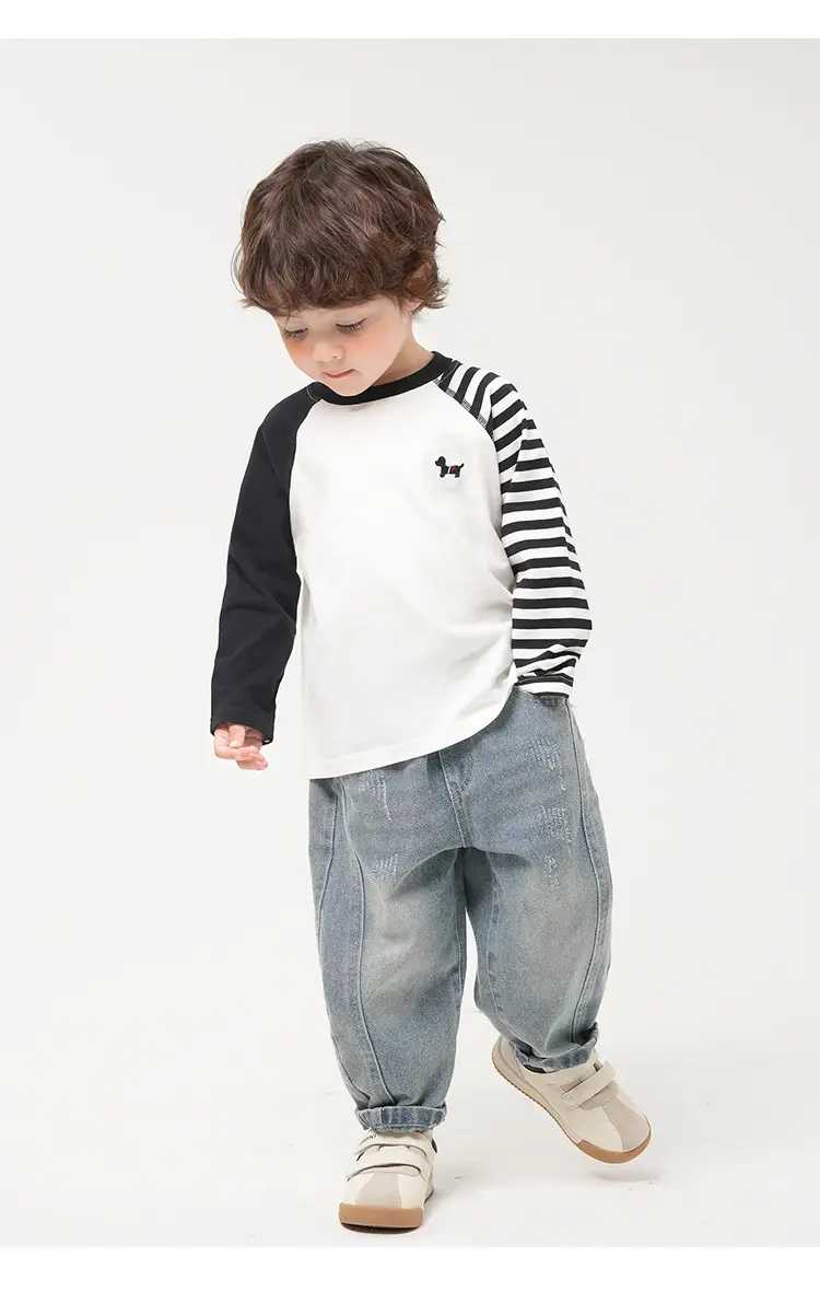 Boys Pure Cotton Long Sleeve T-Shirt Spring 2026 — feature 18