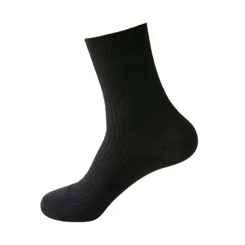 Military Training Socks Men's Summer Socks Wear-resistant Winter Socks Middle Tube Odor-proof Navy Blue Black Winter Breathable Sports Socks