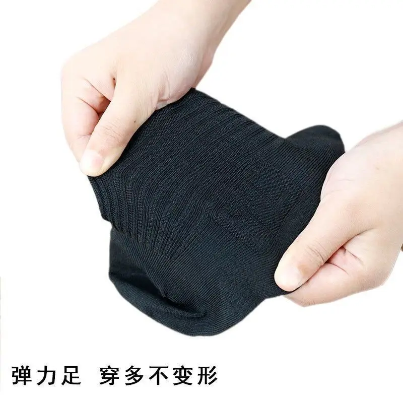 Military Training Socks Men's Summer Socks Wear-resistant Winter Socks Middle Tube Odor-proof Navy Blue Black Winter Breathable Sports Socks — feature 8