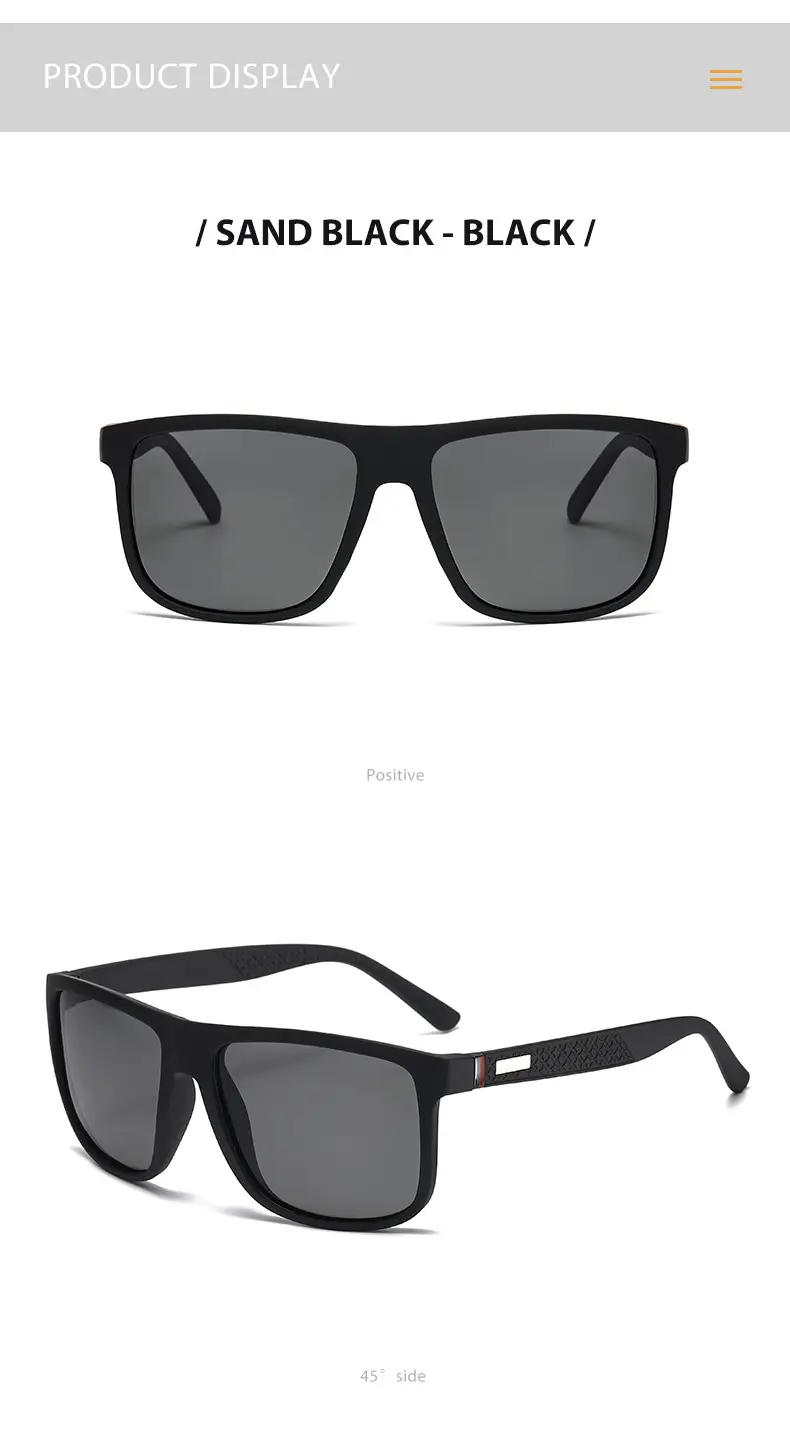Men Women Polarized Sunglasses Black Grey Film Driving Fishing — feature 11