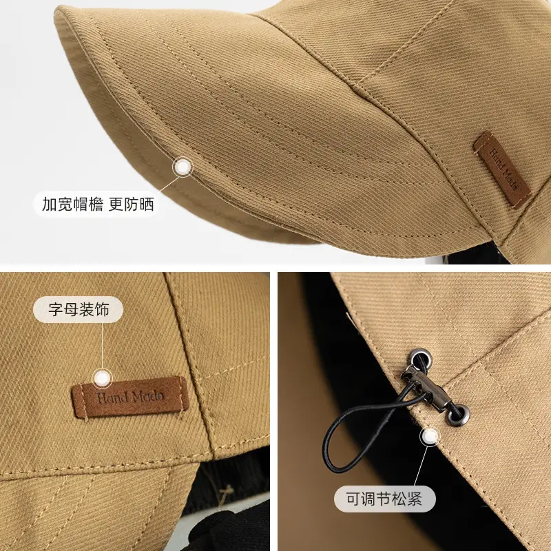 Women Duck Tongue Fisherman Hat Anti-UV Big Brim - Image 5