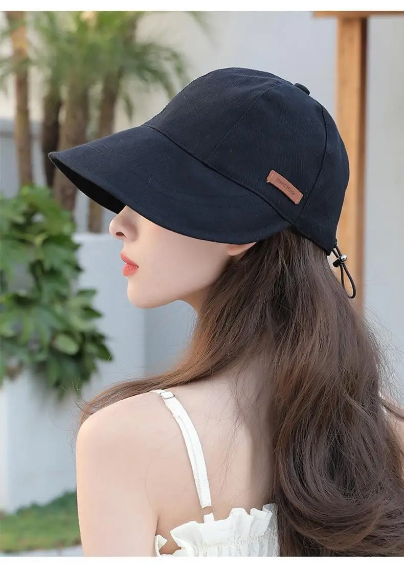 Women Duck Tongue Fisherman Hat Anti-UV Big Brim — feature 3