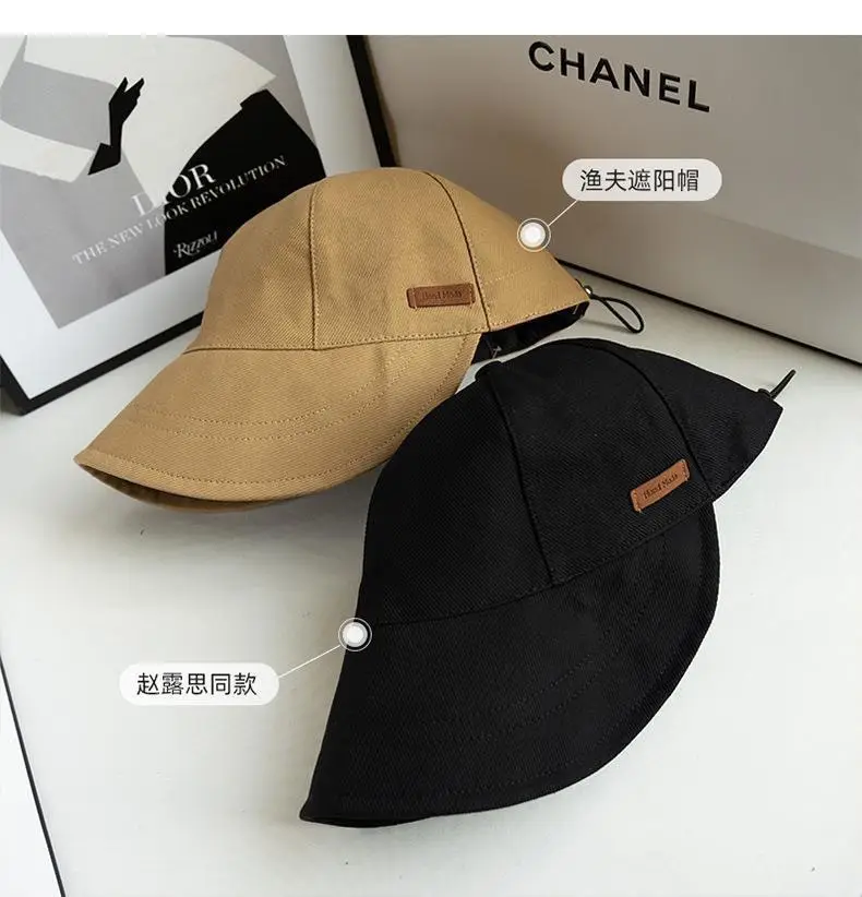 Women Duck Tongue Fisherman Hat Anti-UV Big Brim — feature 6