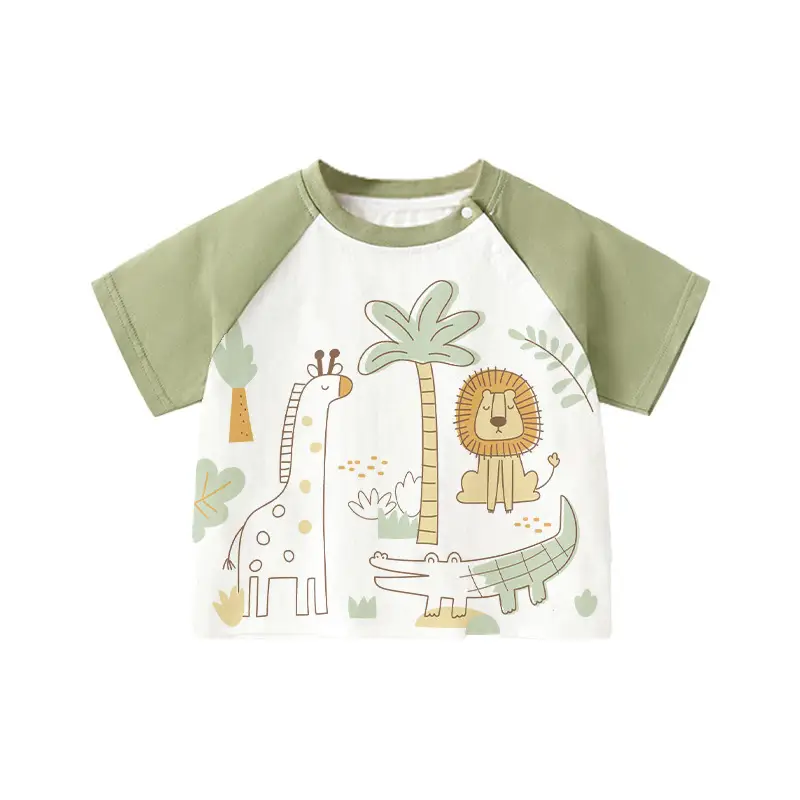 Children Cotton Short Sleeve T-Shirt Pink White 2025 - Image 7
