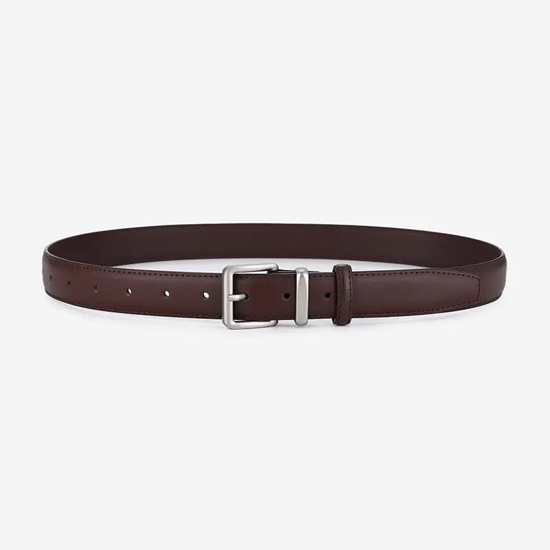 Women's Brown Cowhide Belt for Casual Wear