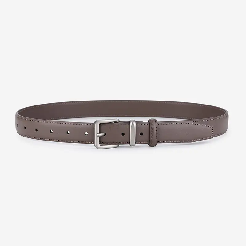 Women's Brown Cowhide Belt for Casual Wear