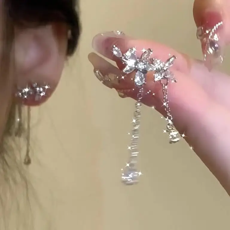 Silver Needle Tassel Earrings for Women Luxury Retro 2025 - Image 19