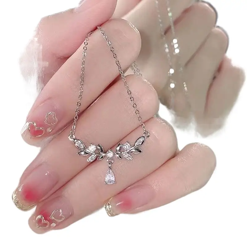 Pink Heart Butterfly Necklace for Women