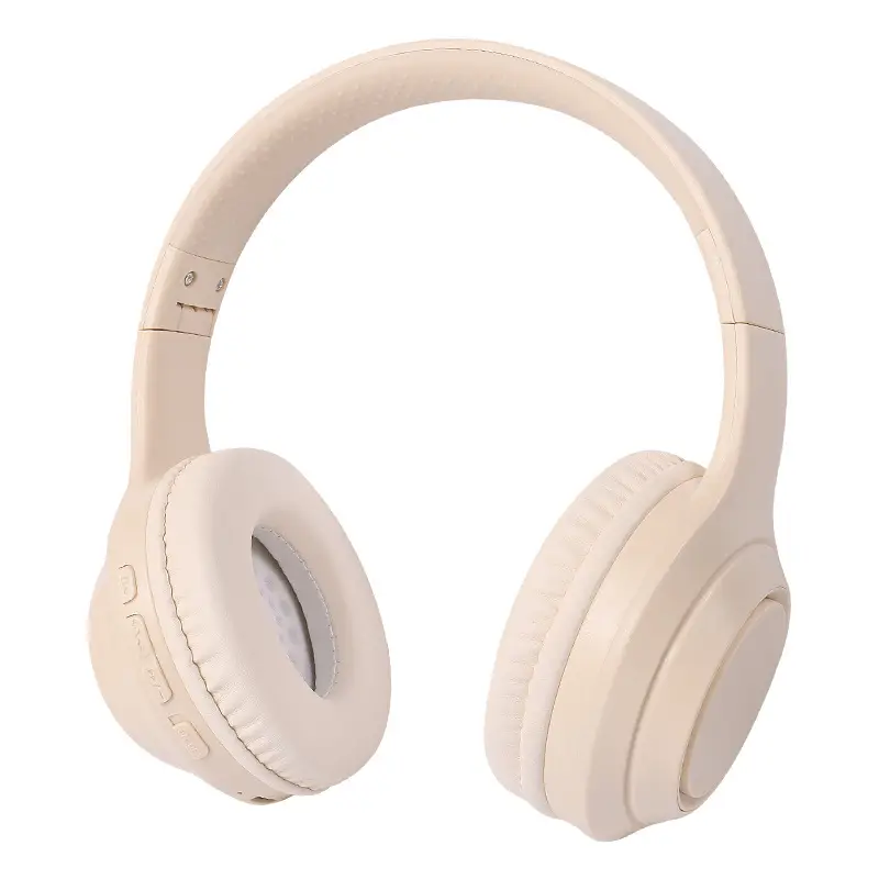 Wireless Bluetooth Headset Cream Foldable Game Sports - Image 8