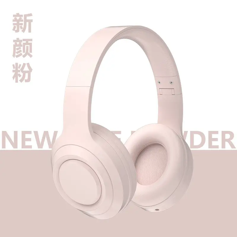 Wireless Bluetooth Headset Cream Foldable Game Sports - Image 3