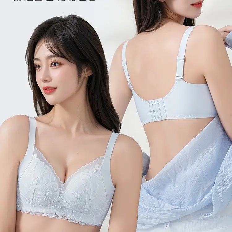 White Lace Underwear for Women Large Chest Small - Image 7