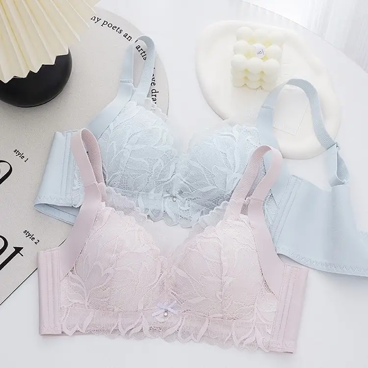 White Lace Underwear for Women Large Chest Small - Image 8