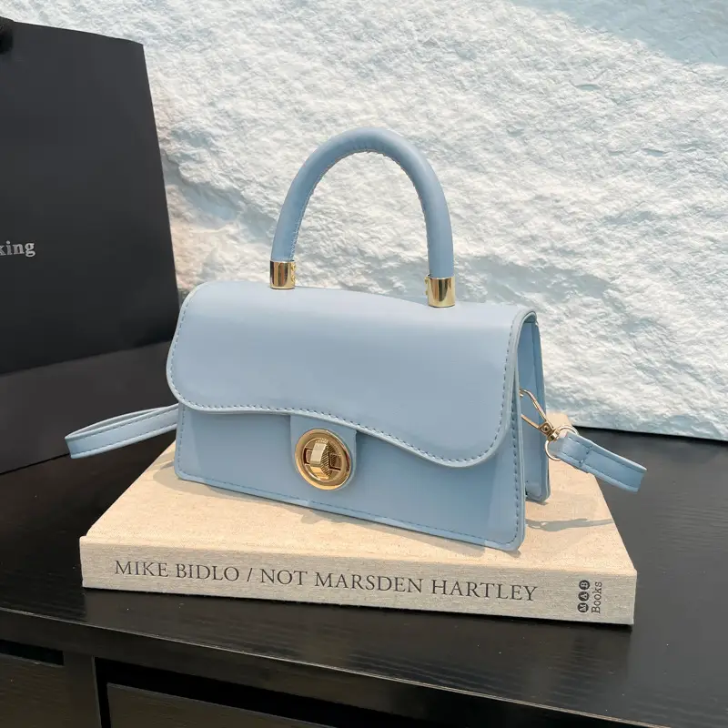 Light Blue Korean Style Shoulder Crossbody Bag for Women - Image 7