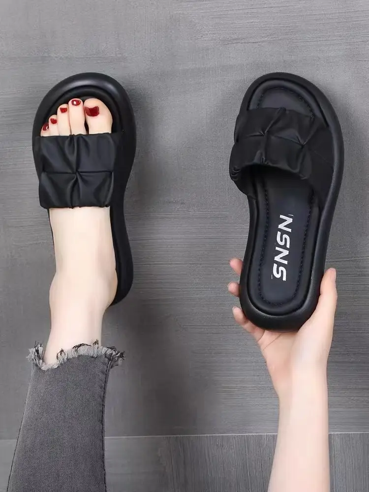 Women White Roman Sandals 2025 Summer — feature 2