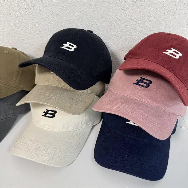 Women Navy Letter B Cap Big Head Casual All Match - Image 10