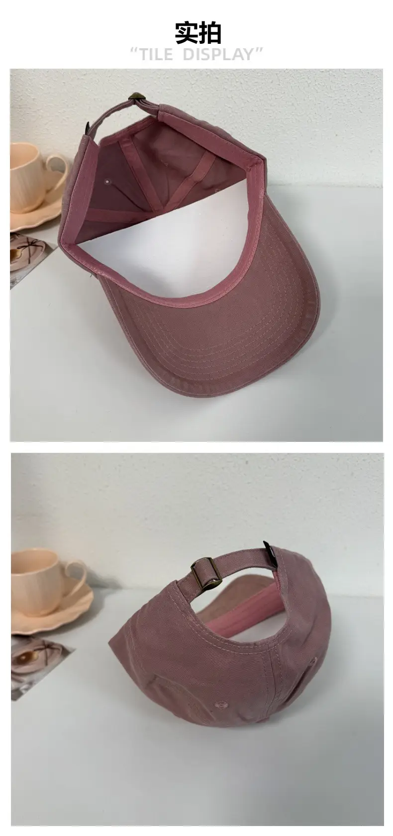 Women Navy Letter B Cap Big Head Casual All Match — feature 5