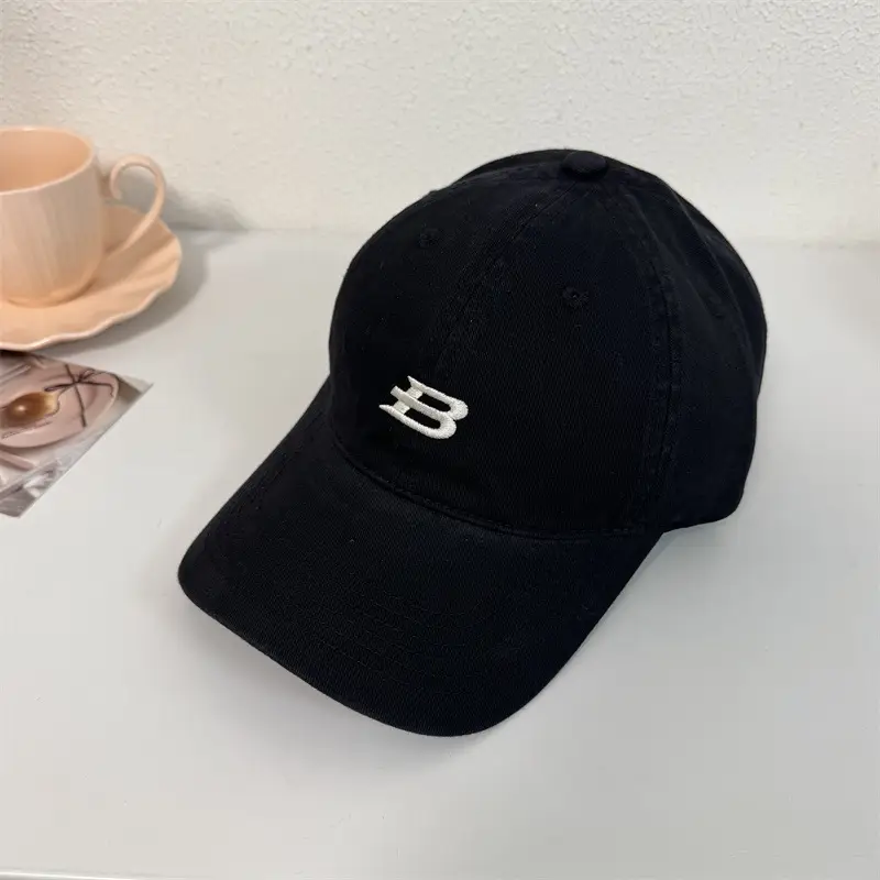 Women Navy Letter B Cap Big Head Casual All Match - Image 3