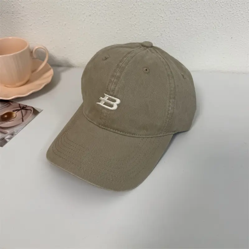 Women Navy Letter B Cap Big Head Casual All Match - Image 4
