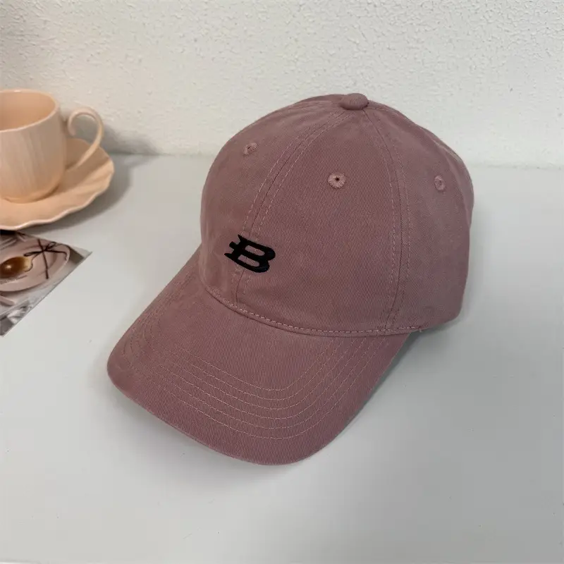 Women Navy Letter B Cap Big Head Casual All Match - Image 7