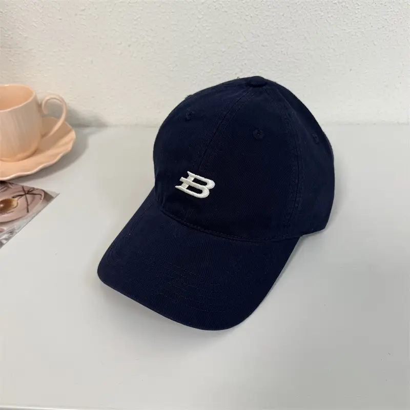 Women Navy Letter B Cap Big Head Casual All Match - Image 8