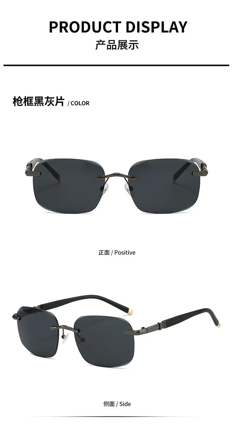 Imperial Black Frameless Sunglasses for Men β feature 10