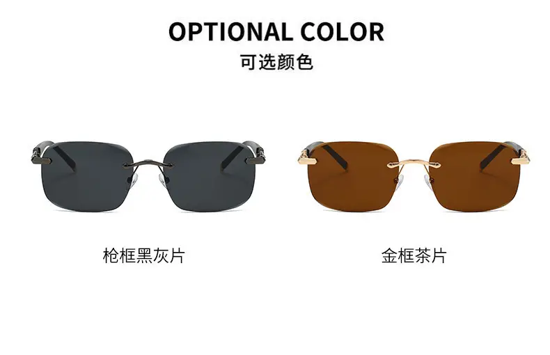 Imperial Black Frameless Sunglasses for Men β feature 6
