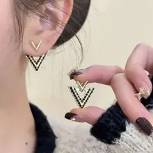 Square Black Diamond Earrings for Women — feature 27
